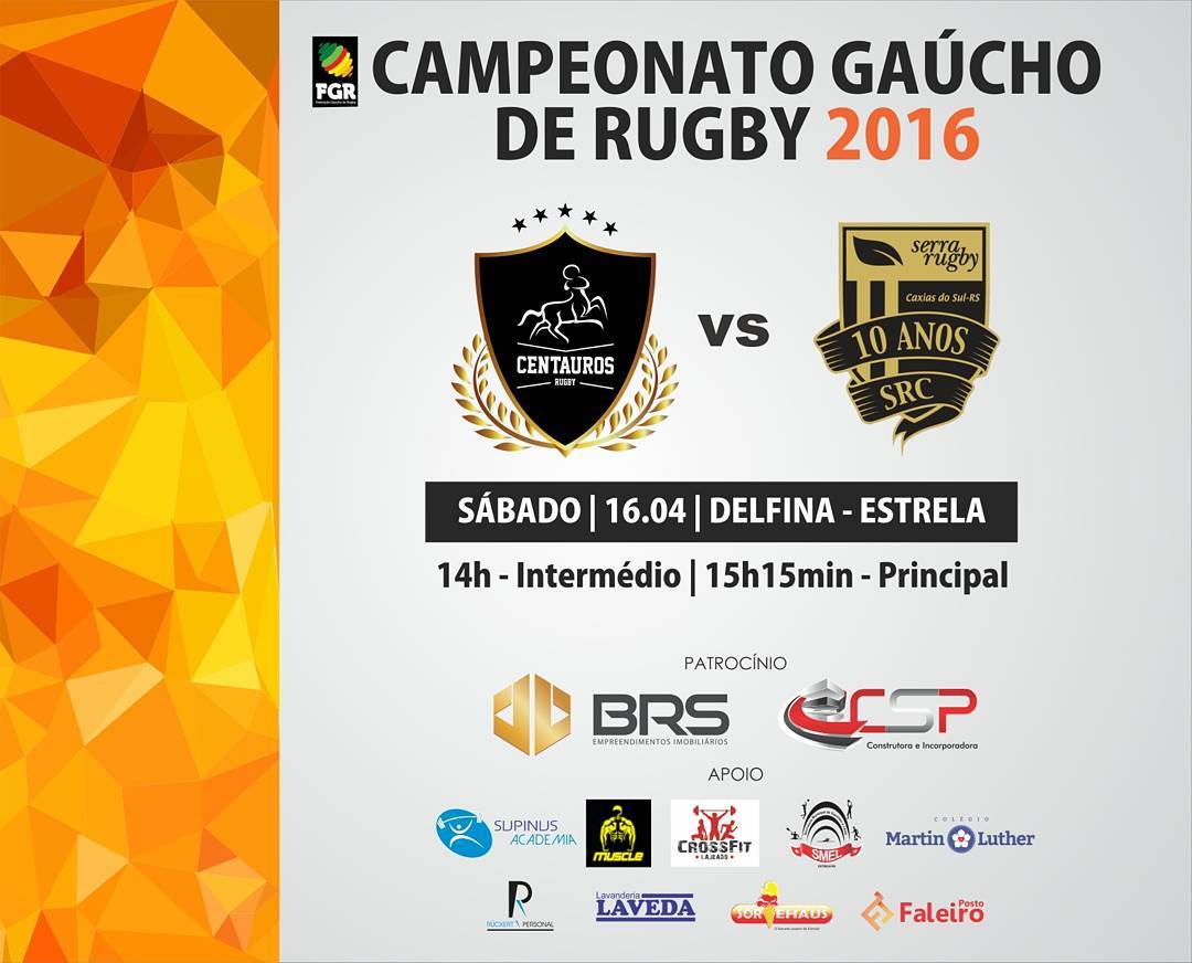 Centauros_Rugby's tweet photo. Sábado é dia de #rugby! 3a rodada do Gaúcho, contra o @serrarugby ! Venha torcer! #rugbygaucho https://t.co/BRfvUDrMPH
