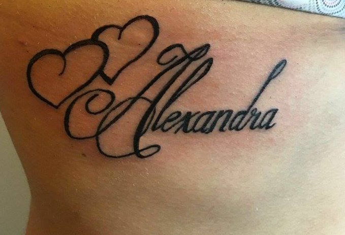 Nära Adams on X: "Gracias Alexandra! #tattoo #tattoos #name https://t.co/SwMNn4wYE2" / X