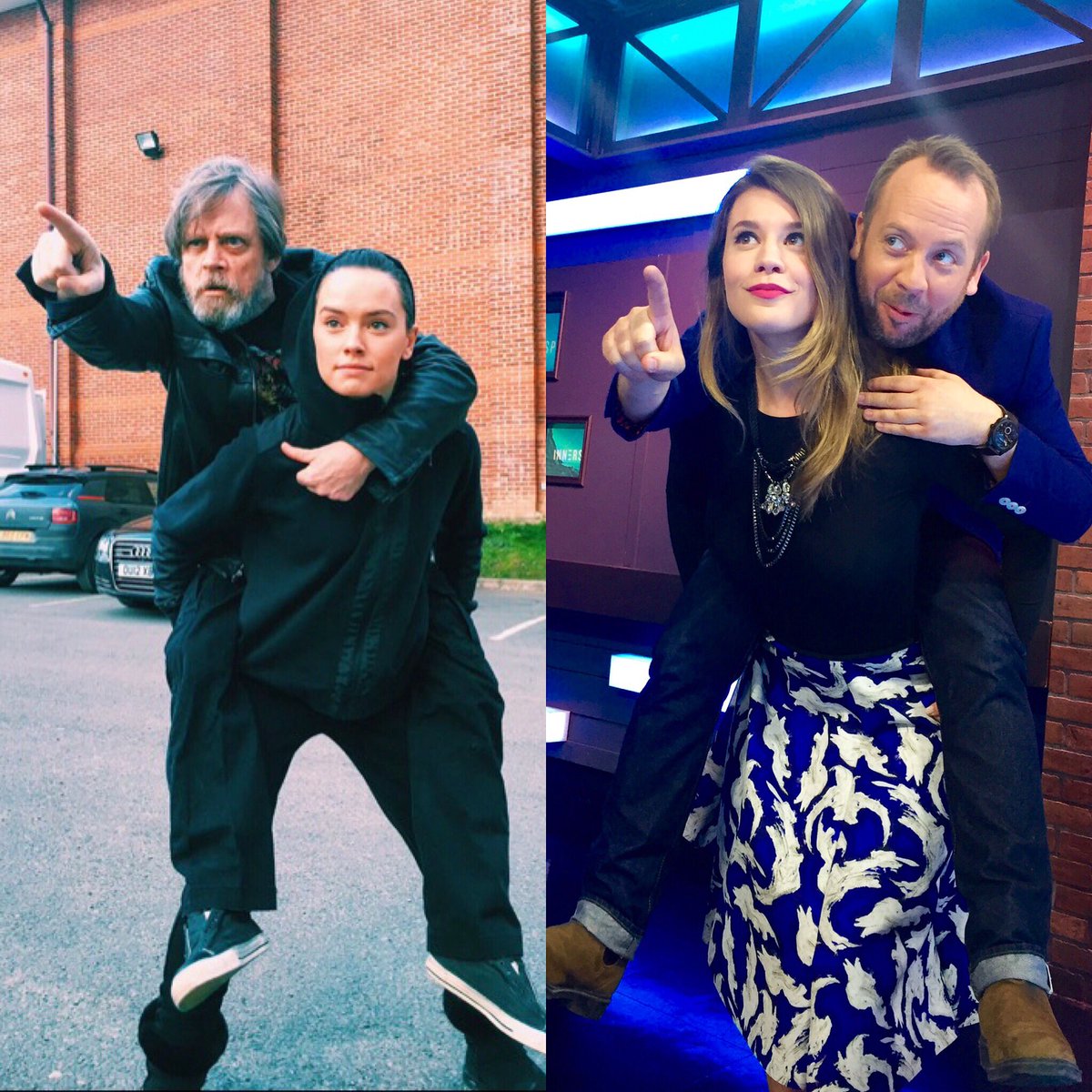 morganhoffman's tweet photo. Who did it better??? πΉ @HamillHimself https://t.co/zdDJrUPGTC