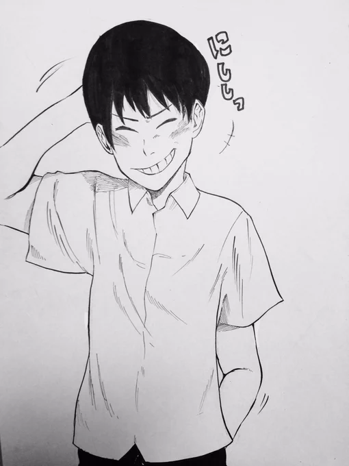 やっぱ無邪気な笑顔は描くの楽しいね。 