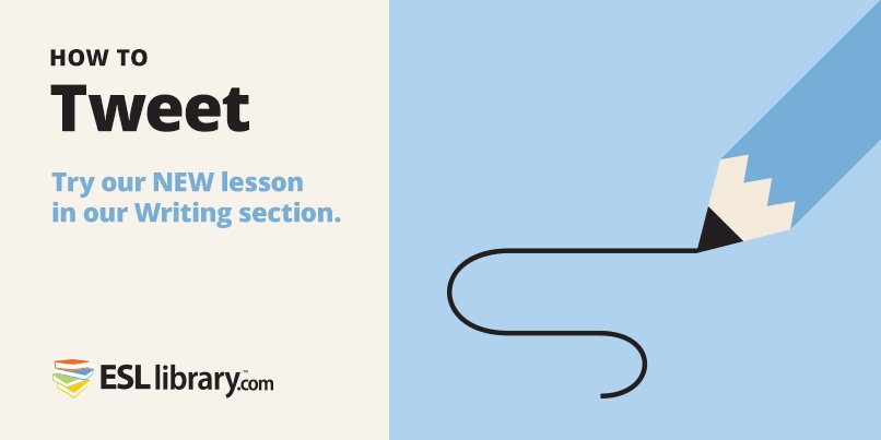 ElliiLearning's tweet photo. This How to Tweet lesson was VERY popular at #TESOL16 https://t.co/LGL9R4qjAM #ELT #writing https://t.co/4vr5ak1Jcl