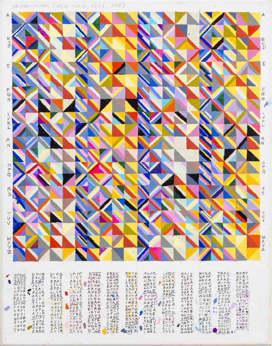 RIPpainting's tweet photo. Painting Is Dead interviews Leslie Roberts, who generates paintings using found language https://t.co/cp9DhOqFrO https://t.co/wCK9hXcGRX