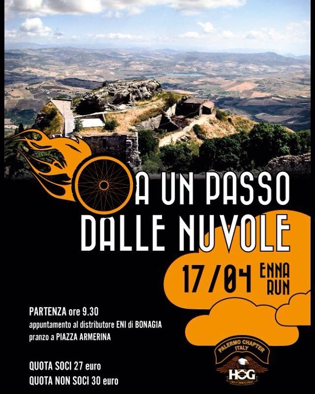 PalermoChapter's tweet image. Ready for the run... A un passo dalle nuvole! #harleydavidson #HOG #Palermo #chapter #Sicily #funrun #JoinUs