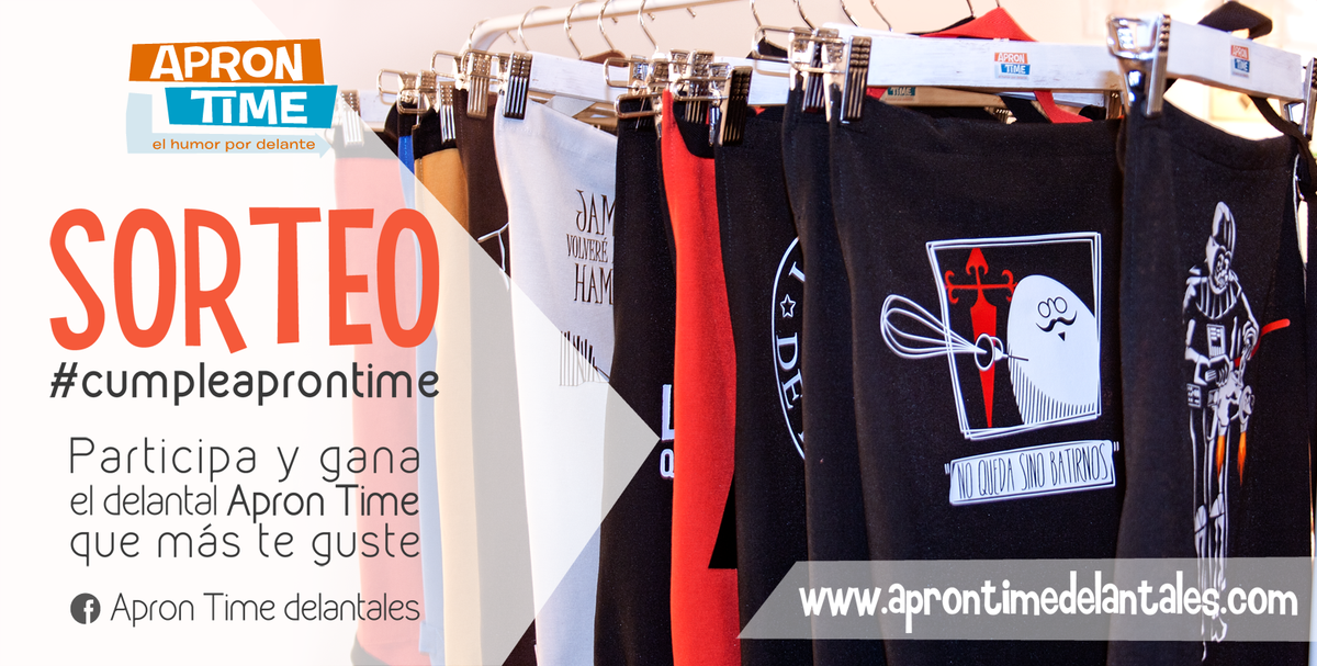 ApronTime's tweet photo. ¡Aún a tiempo! Participa en el #SORTEO en nuestro facebook https://t.co/obbLpuWFlY #ElHumorPorDelante #ApronTime https://t.co/fwxdJbssHX
