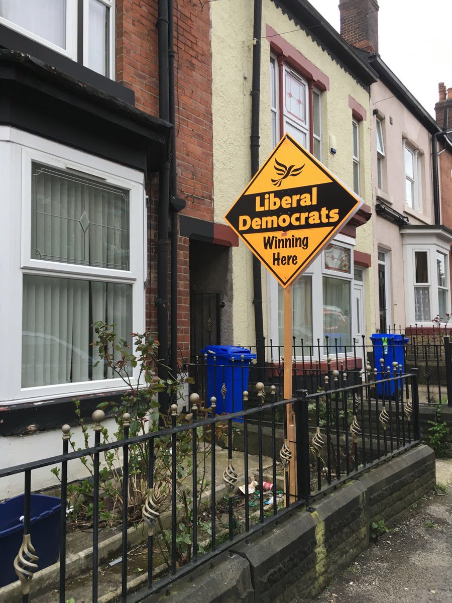 Shahid1Ali's tweet photo. .@SheffLibDems Great to see boards going up in support of #LibDems in #NetherEdge &amp; #Sharrow. #BePositive https://t.co/9V10wWwDmO