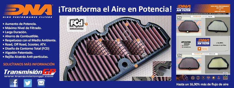 Aún no conoces #DNAFilters ? Su diseño #FCd lo hace insuperable! Máximo #rendimiento #maximumperfomance <a href="/dnafilters/">DNA</a>