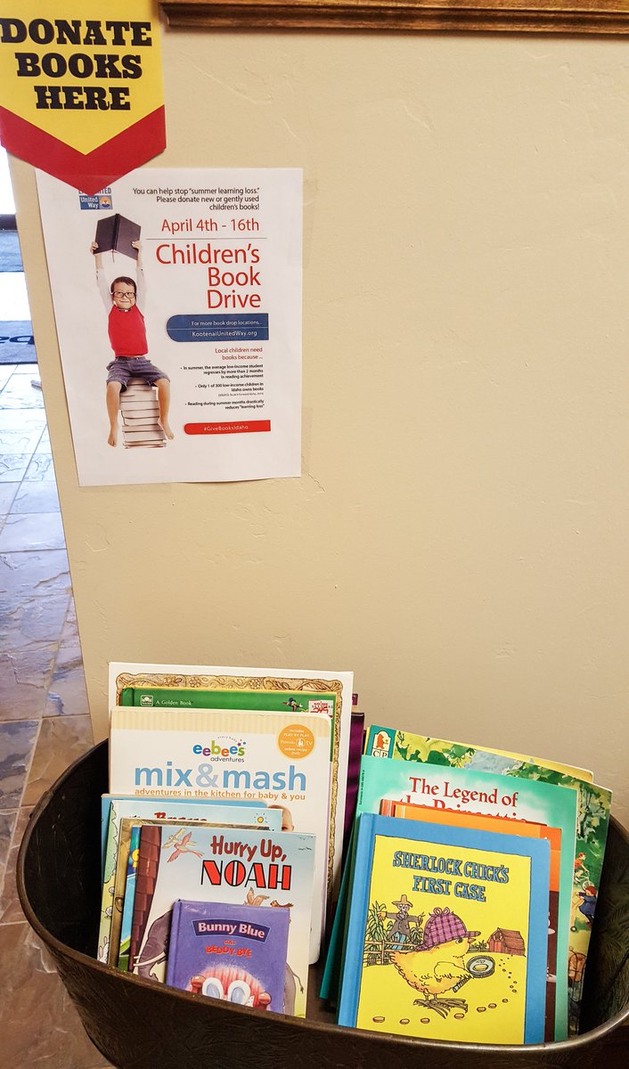 rnwessel's tweet photo. 5 more days to donate to @uw_northidaho Children's Book Drive. #GiveBooksIdaho #ReadingRocks https://t.co/DS0Atwxok1
