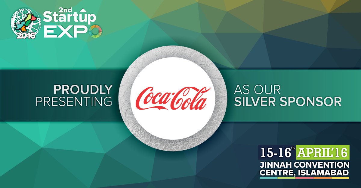 StartupMagPak's tweet photo. Proud to announce @CokePk as our #SliverSponsor for #StartupExpo2016 https://t.co/lGNMGgemgW