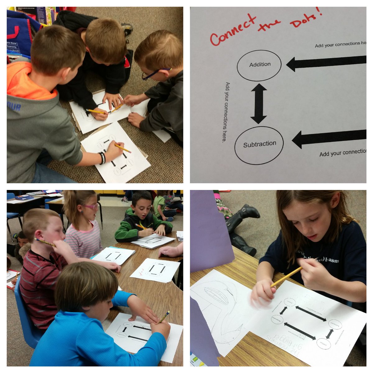 ms_keys91's tweet image. #CISDGameOn Students use the HYS "Connect the Dots" to discuss how x/÷/+/- are alike and different #mathoperations