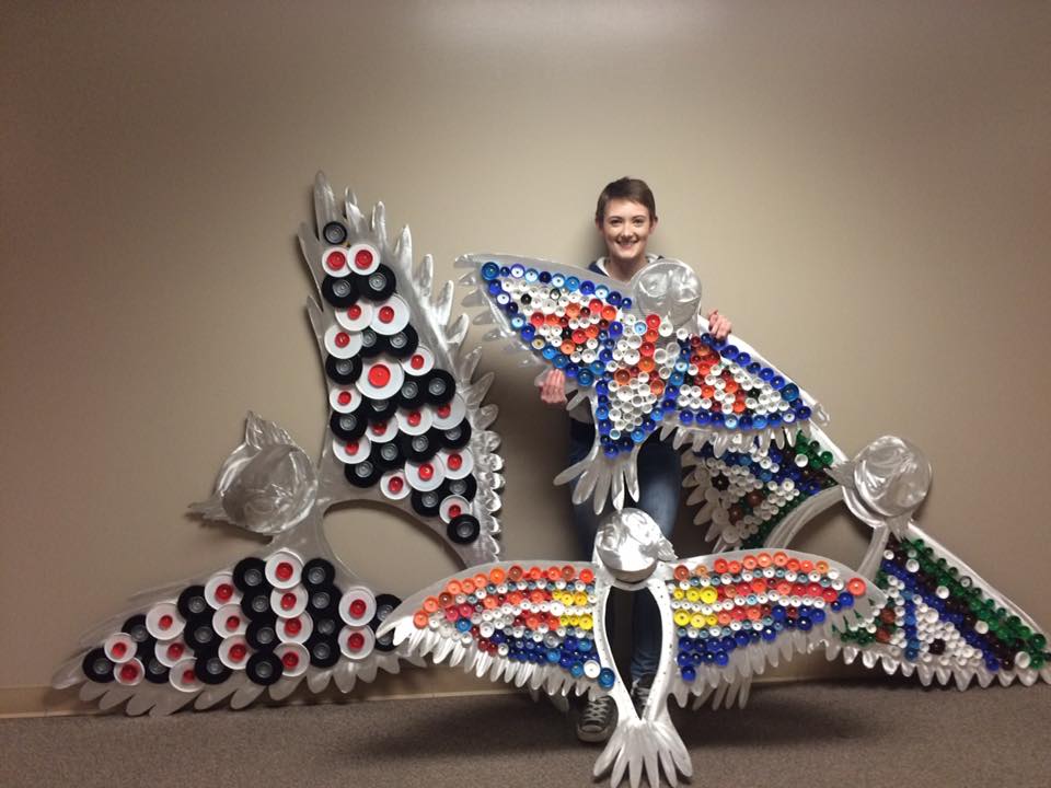 SilverCreekLA's tweet photo. Shoutout to @SC_Unity!  Her @sclacapstone Raptors will soon be flying high at SCHS! @ArtsLgmtGallery https://t.co/POLyd5zRoE