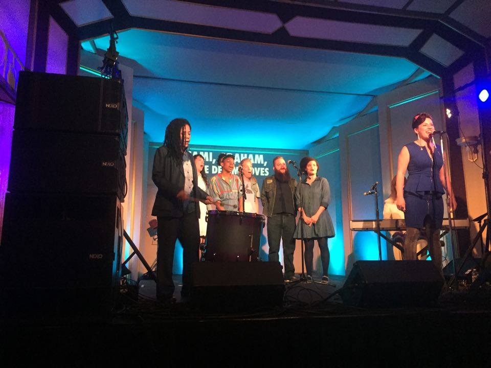 salvagevanguard's tweet photo. Proof! #SecondGig #DenimDoves at #IndustryNight Fusebox Festival. That was fun! (photo by Adam Hilton) https://t.co/ljpXyGnXuf