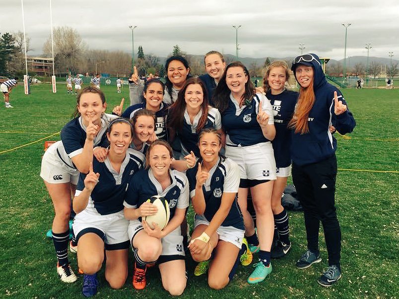 USUstudents's tweet image. The USU Women's Rugby team DESTROYED it in Colorado yesterday!  Come out this Saturday to watch them destroy again!