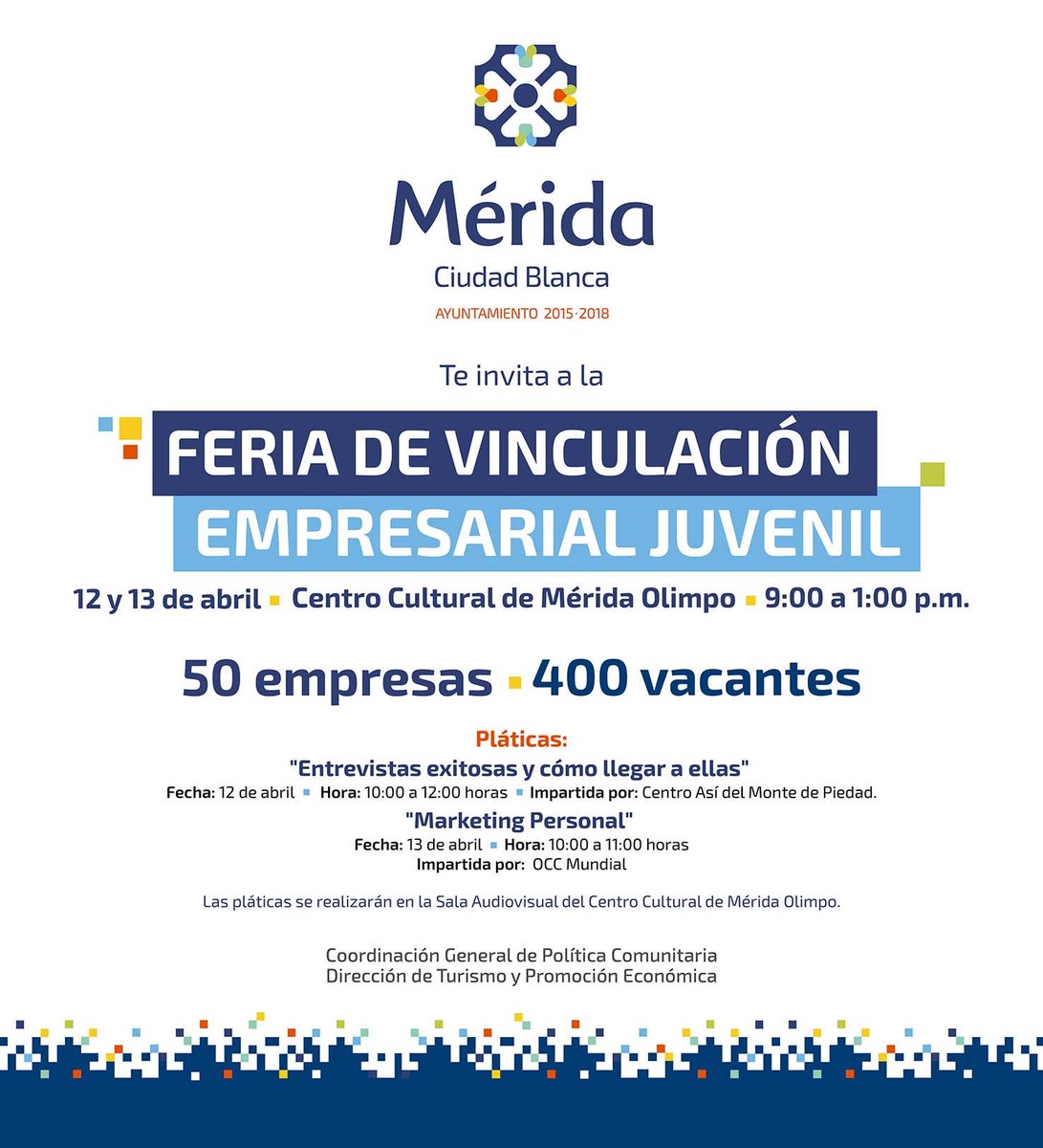 AyuntaMerida's tweet photo. #AyuntaInforma  ¡Los esperamos! https://t.co/UrEVrszeHN