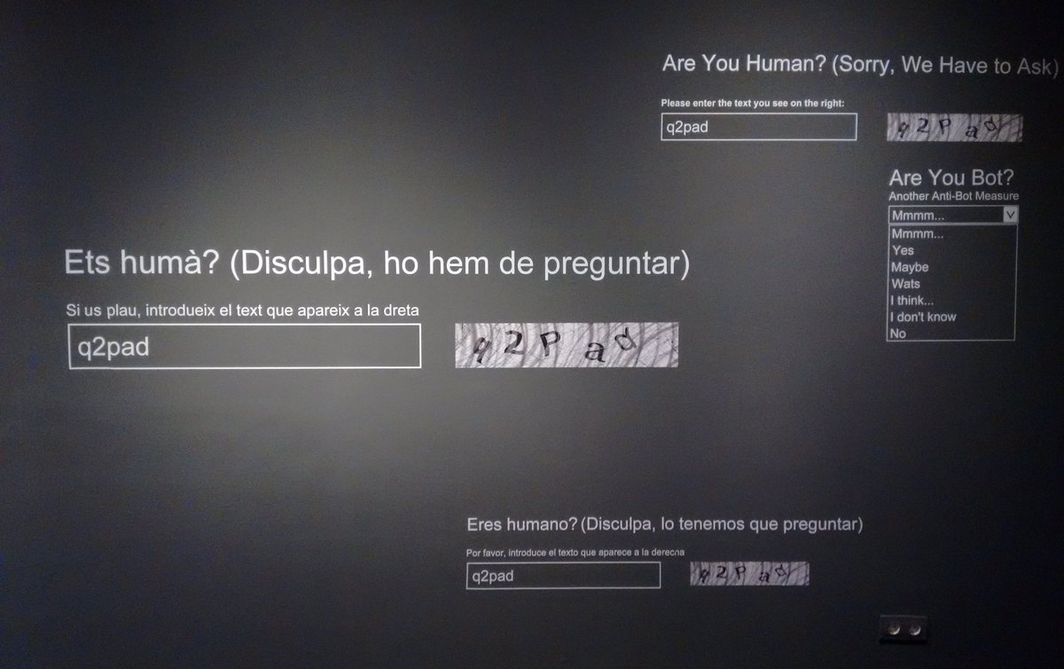 annadalmaumasso's tweet image. Plantejar-se mil i una situacions que sovint donem per fetes a #HumansCCCB 
Preguntar-se i repreguntar-se.
Sempre.