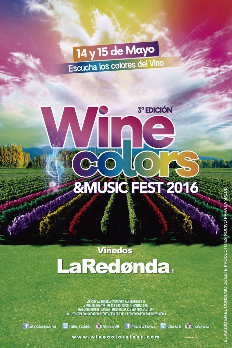 Wine Colors Music Festival 2016 #Festival #Cultura #Color #Musica #LaRedonda #Vinotinto musicvibemx.wordpress.com/2016/04/11/win…