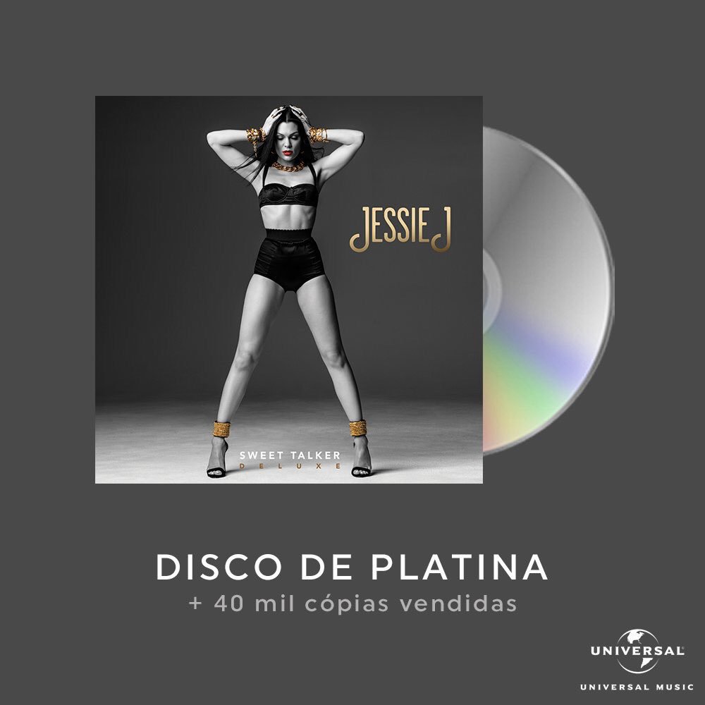 chartbrasil's tweet photo. Brazil certifications (@umusicbrasil): Sweet Talker, @JessieJ Platinum (40,000) https://t.co/ZNbufxyKHL