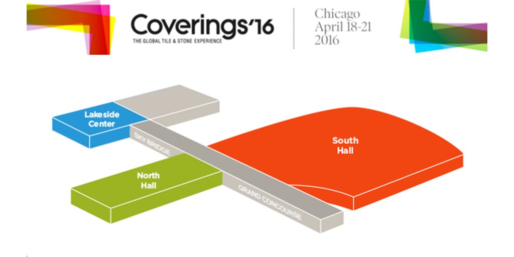 Coverings's tweet image. #Coverings2016 is just a week away! Get an early look at the Exhibitor Hall Map: bit.ly/1RPzNlo