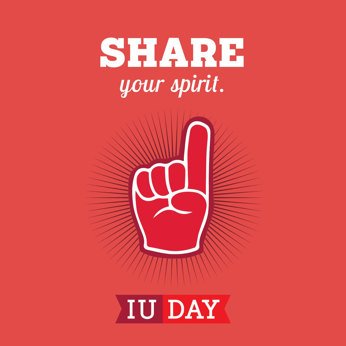 Share your IU and IUPUI love all day! How? Wear your best gear, use our hashtag, post a favorite memory! #IUDay