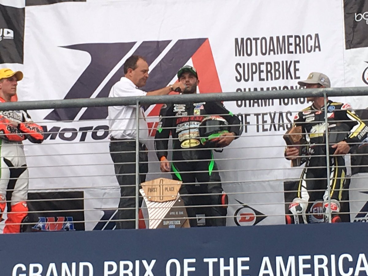 Bobby Fong and Latus Quicksilver Kawasaki take the Double Win in Moto America Superstock 1000 on K-Tech Suspension.