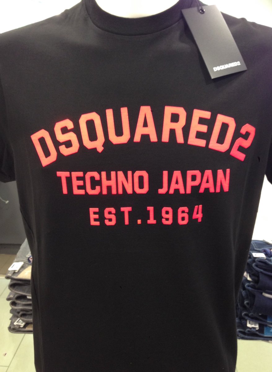 dsquared2 t shirt black and red