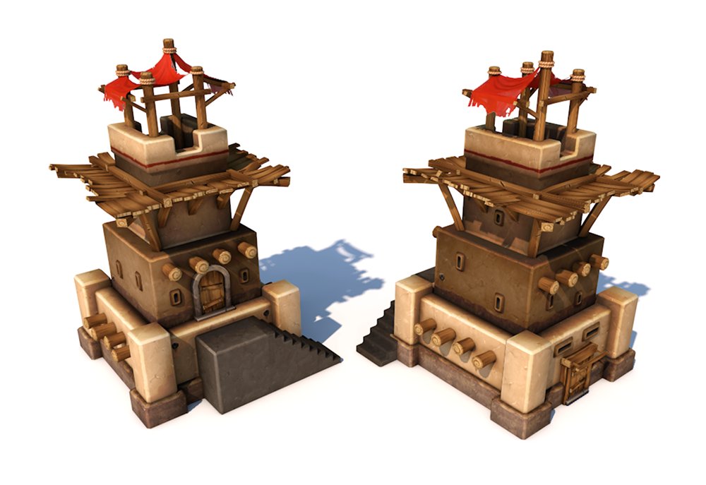 GameDevZombie's tweet image. The watchtower.. without props eh. #gamedev #indiedev