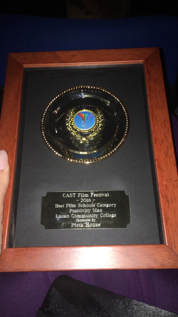 PositivityMan__'s tweet photo. Thank you to everyone for all the support and for helping us win 'Best Film' at the @CastFF #IAmMe https://t.co/tAY4vR4sQT