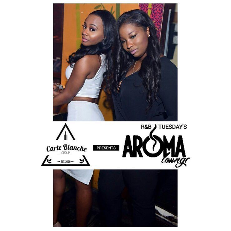 meekie75's tweet photo. The ladies love #RnbTuesdays only at #AromaLounge‼️ All powered by #CarteBlanche by _respectmyfresh_ https://t.co/4cuxifygcm