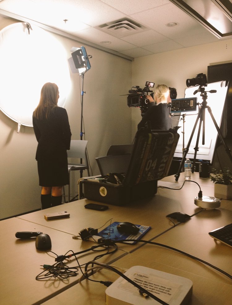 AWEbusiness's tweet image. Today we are behind the scenes with the talented @Colleennuc shooting our Celebration of Achievement video! #yeg