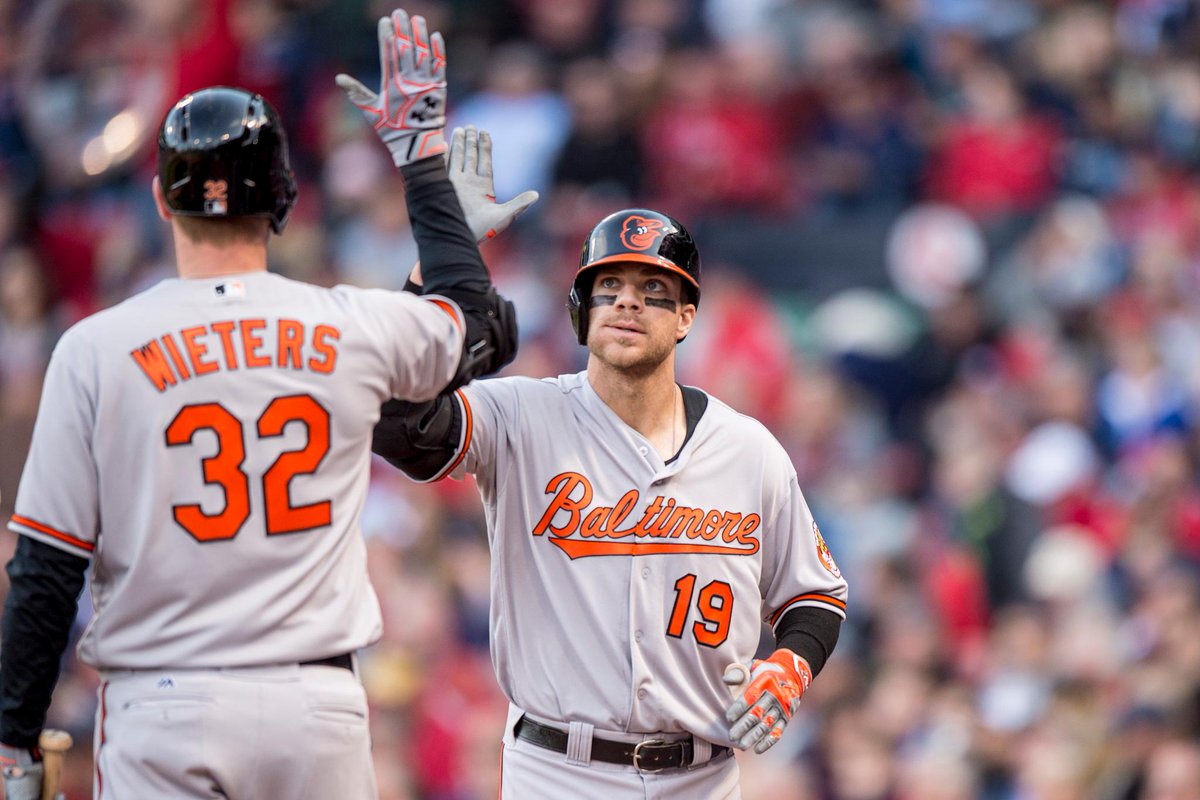 SportsCenter's tweet photo. Still undefeated! Chris Davis' 3-run HR in the 9th inning spoils the Red Sox home opener as Orioles improve to 6-0. https://t.co/P8HFT7awRN