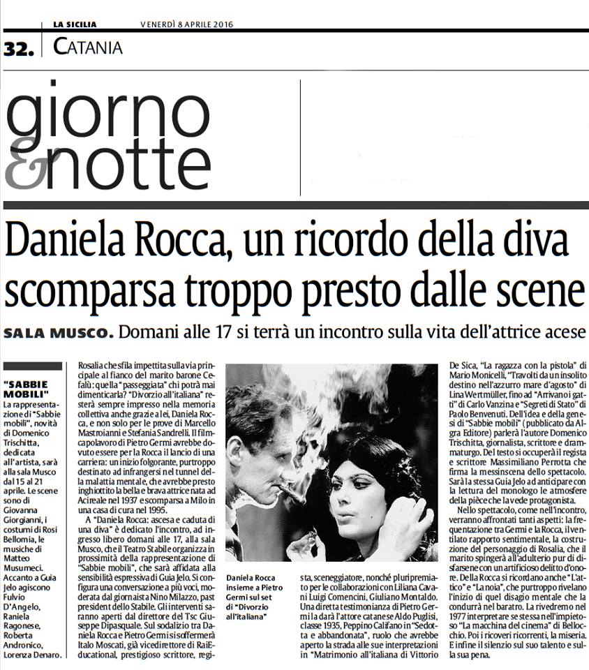 Sara Nussberger On Twitter Daniela Rocca Un Ricordo Della Diva Scomparsa Troppo Presto Dalle Scene La Sicilia 8 Aprile 2016 Teatro Musco Https T Co Fgjgeep5ch