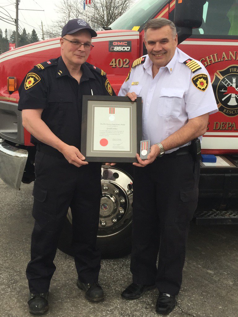 Congratulations Gerry, 25 years of service, HEFD brothers and sisters thank you!