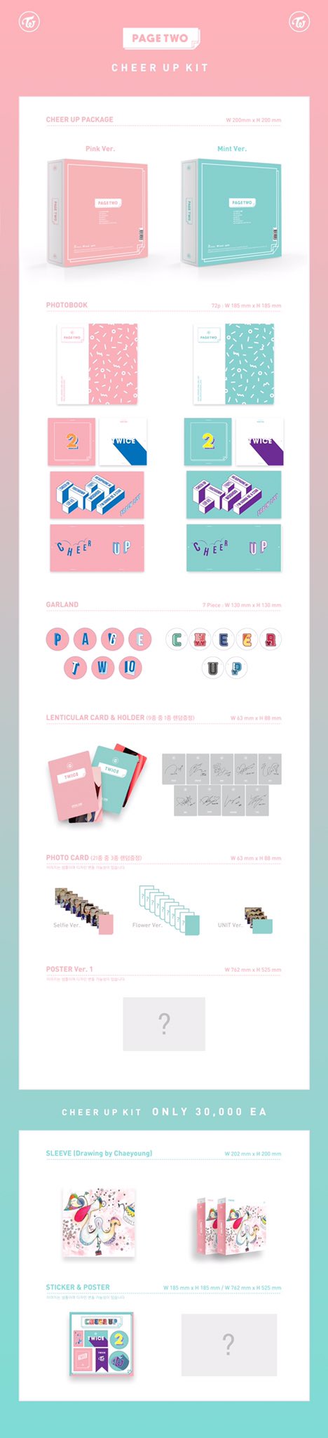 Jypnation Twice 2nd Mini Album Page Two Cheer Up Kit Pink Mint Ver Special Unit T Co Jl7ypjtsir Twitter