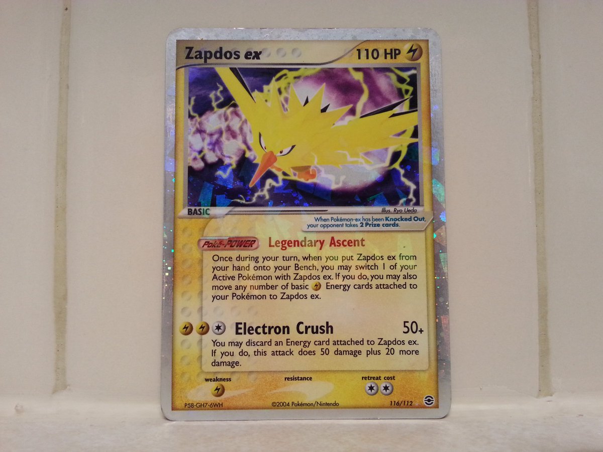 Pokemon Cards Daily On Twitter Zapdos Ex 116 112 Holo Secret Rare Lightning Type Basic 110 Hp Ex Firered Leafgreen Expansion Pokemon Https T Co Rwfy8ri6zk