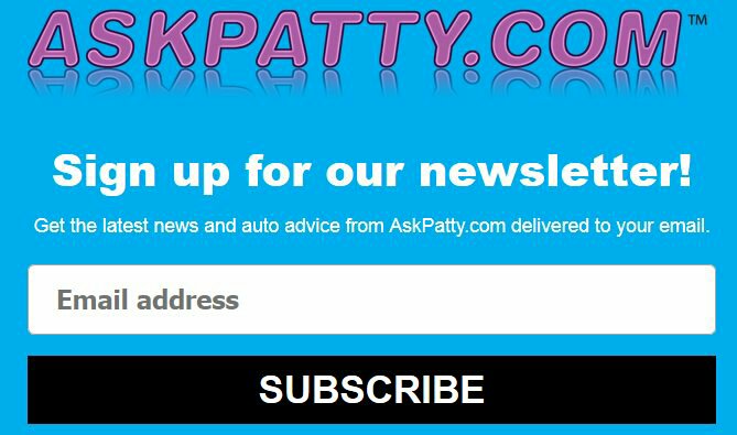 Sign up for the AskPatty newsletter to get#AutoAdvice #Coupons & More to your email!cm.pn/deu