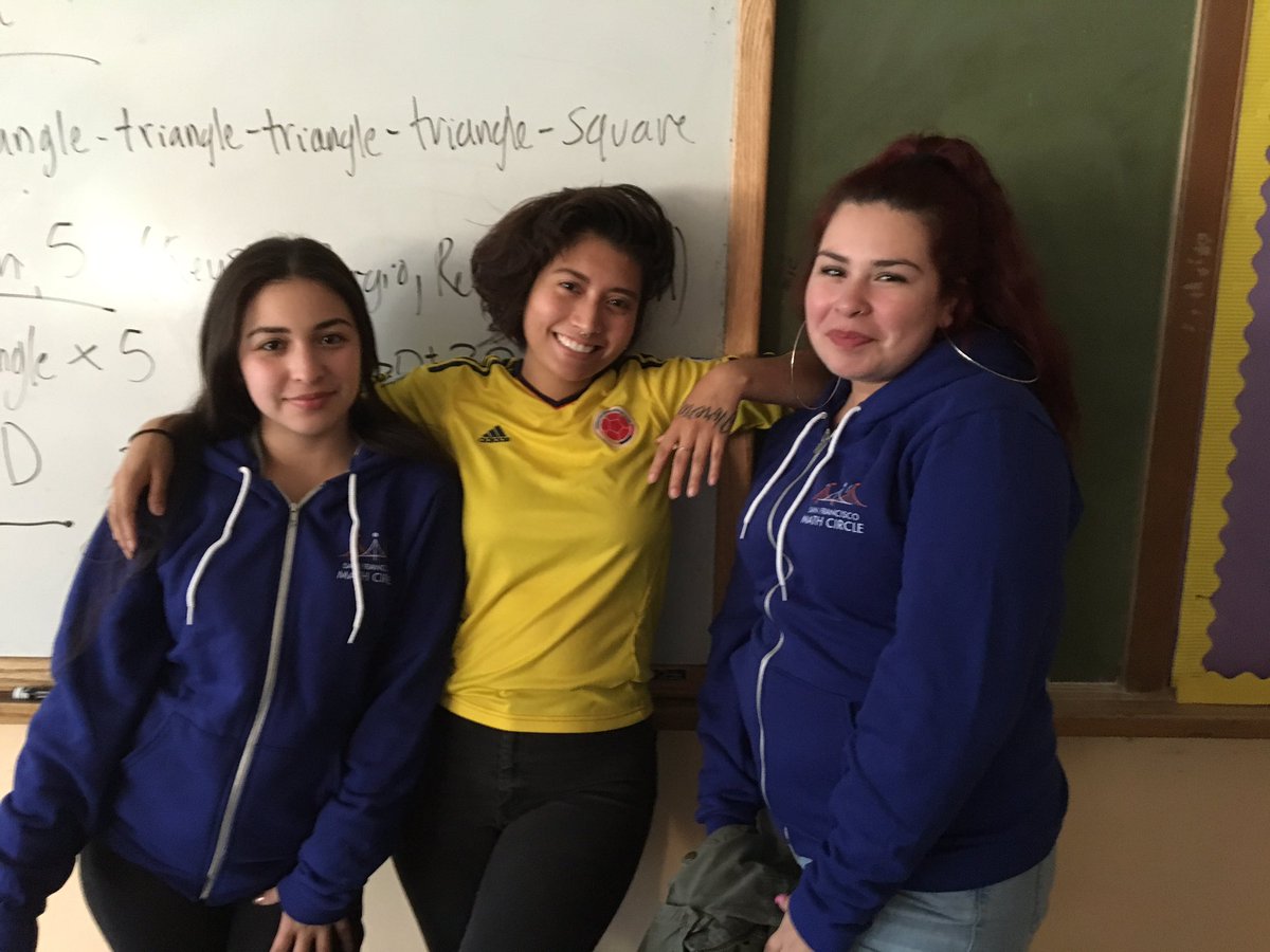 SFMathCircle's tweet image. Last day of #mathcircle June Jordan School for Equity Thnx @popthatmatrix 4 making it awesome #fvectors #spacechips