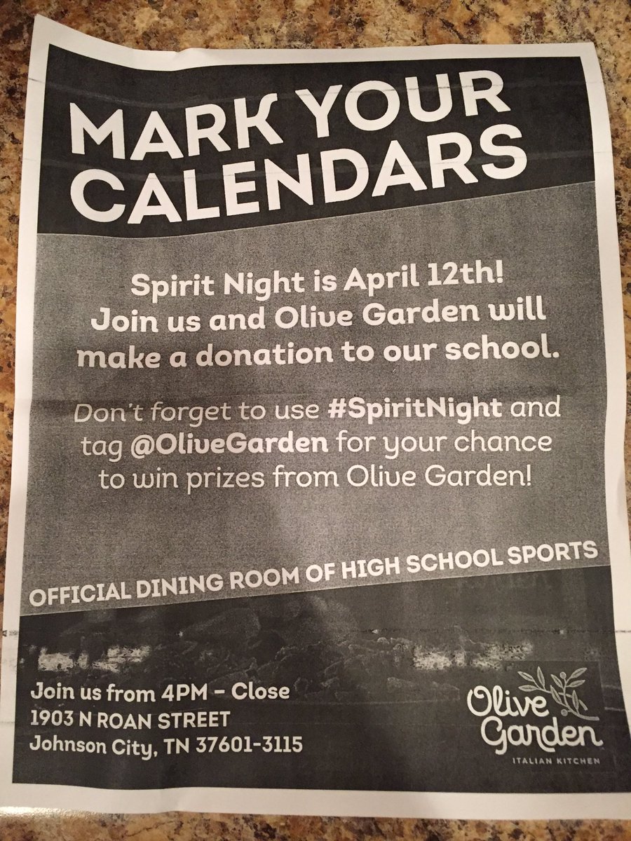 Anna Mallicote On Twitter Come Out To Olive Garden Tomorrow