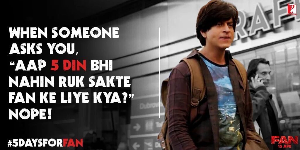 CINEP0PE's tweet photo. " My Kids Were Extremely Proud After Watching #Fan
- SHAH RUKH KHAN #4DaysForFAN #SRK19Million I am Waiting . https://t.co/ja6H5sYo0w