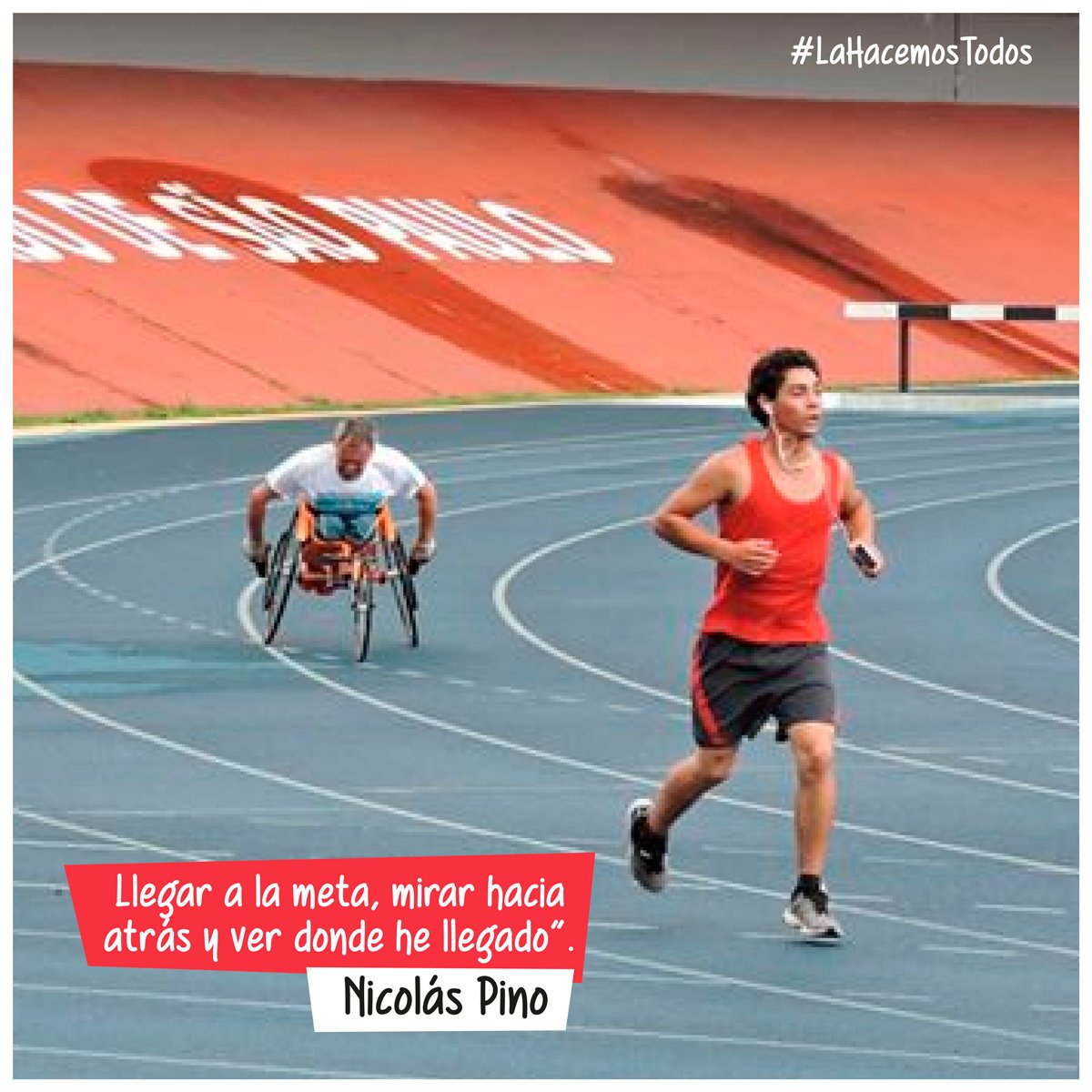 Teleton's tweet photo. ¡Superar nuestros propios límites, físicos y mentales! Eso es lo que Nicolás nos enseña-> https://t.co/qG7QwYF9Yq  👏 https://t.co/fqnCVcKld1