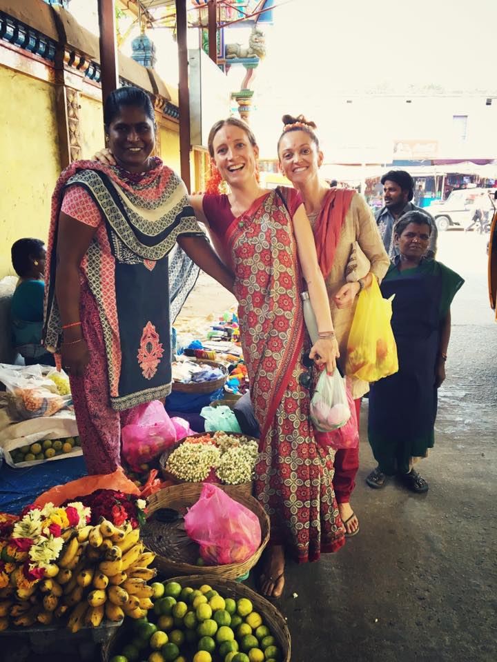 Malas, flowers, fresh fruit, the sounds, the smells, beautiful Indian people hugging and showering us with blessings