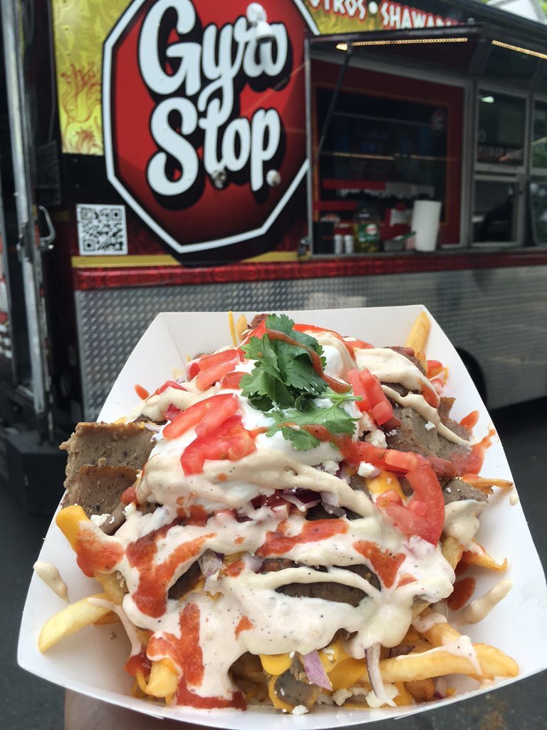 Happy Monday from OtG: Concord @ Todos Santos Plaza! Come try the loaded fries <a href="/GyrostopkebabG/">Gyrostop</a>! 8 trucks from 5-9p!