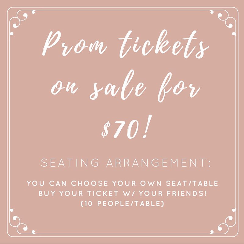 OceanaHigh's tweet photo. But your prom tickets this Thursday at lunch!!! https://t.co/QmP1h1csln