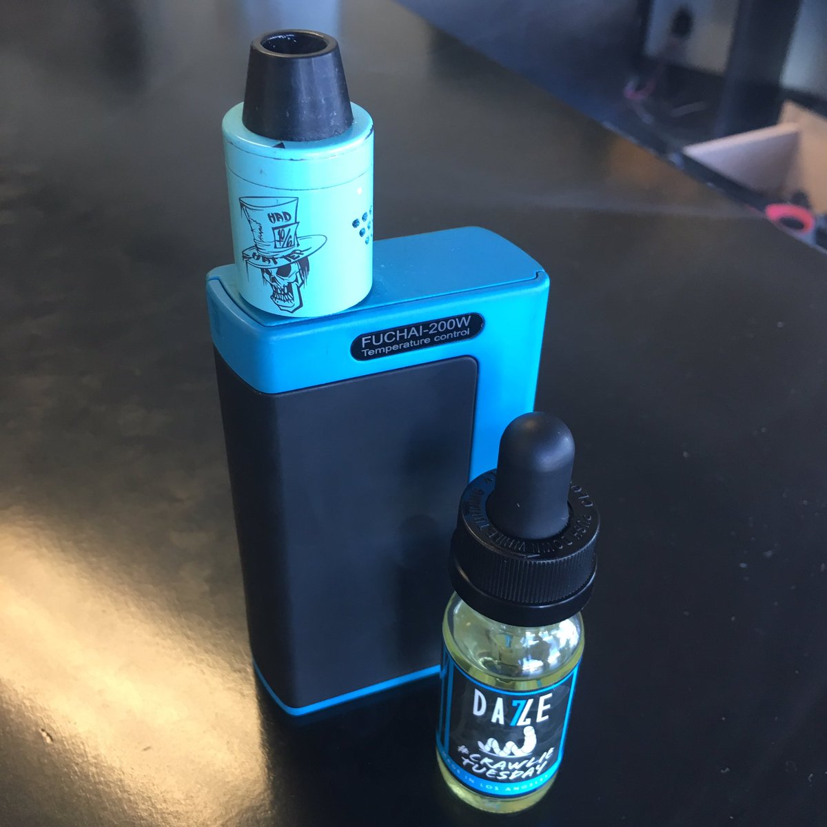vapegodaz's tweet photo. "This is the best juice I've ever tried" @khaaliq_zeigler it might be Monday but I'm feeling #crawlietuesday 😮💨 https://t.co/bgSMO1KJaz
