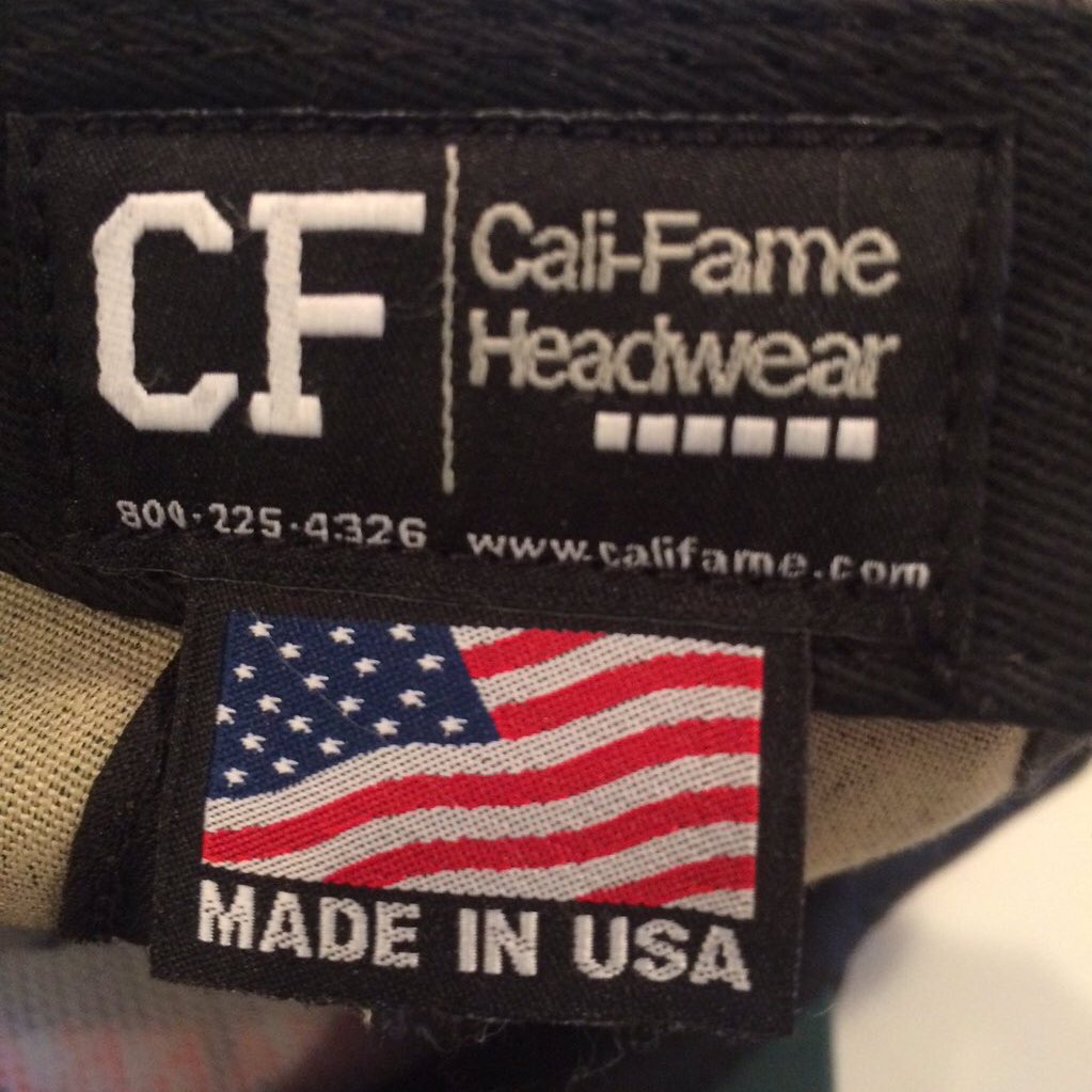 For the record: Donald Trump's 'Make America Great Again' hats are manufactured by Cali-Fame in Carson, California!