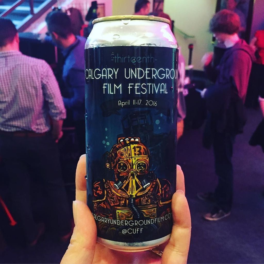 redbloomsalon's tweet photo. Opening night @calgaryundergroundfilm With a custom beer from @bigrockbrewery #cuff #yycev… https://t.co/tTe8w495GH https://t.co/4wLxohhWqR