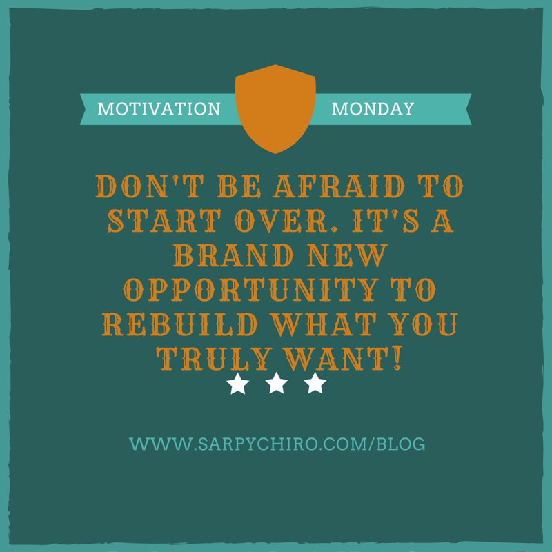 rodneywhitedc's tweet photo. #motivationmonday #sarpychiropractic #papillion #dontbeafraidtostartover #webelieveinyou https://t.co/E0CcG6g2jN