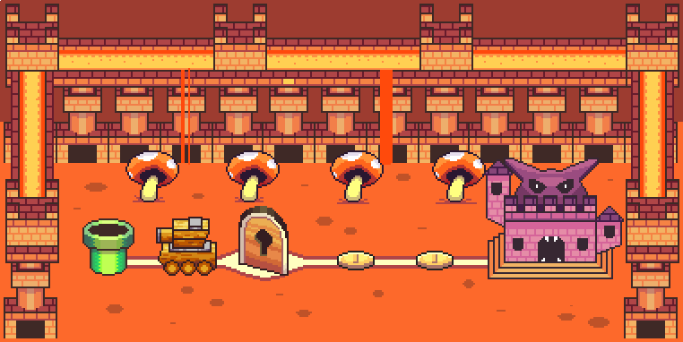 Super Mario 3 World 8 Map Nicorachi 🍀 On Twitter: "Super Mario Bros 3 World 8 Dark Land #Pixelart  Https://T.co/7Ughb8Oxm3" / Twitter