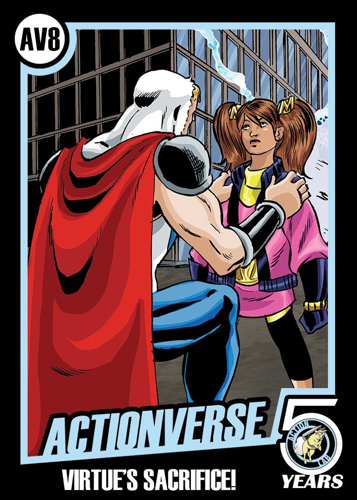 ActionLab's tweet photo. ACTIONVERSE hits the stands this Wed.! Get in on your new favorite superhero universe! #comicsshouldbefun #noreboot https://t.co/Qd9ceip7D4