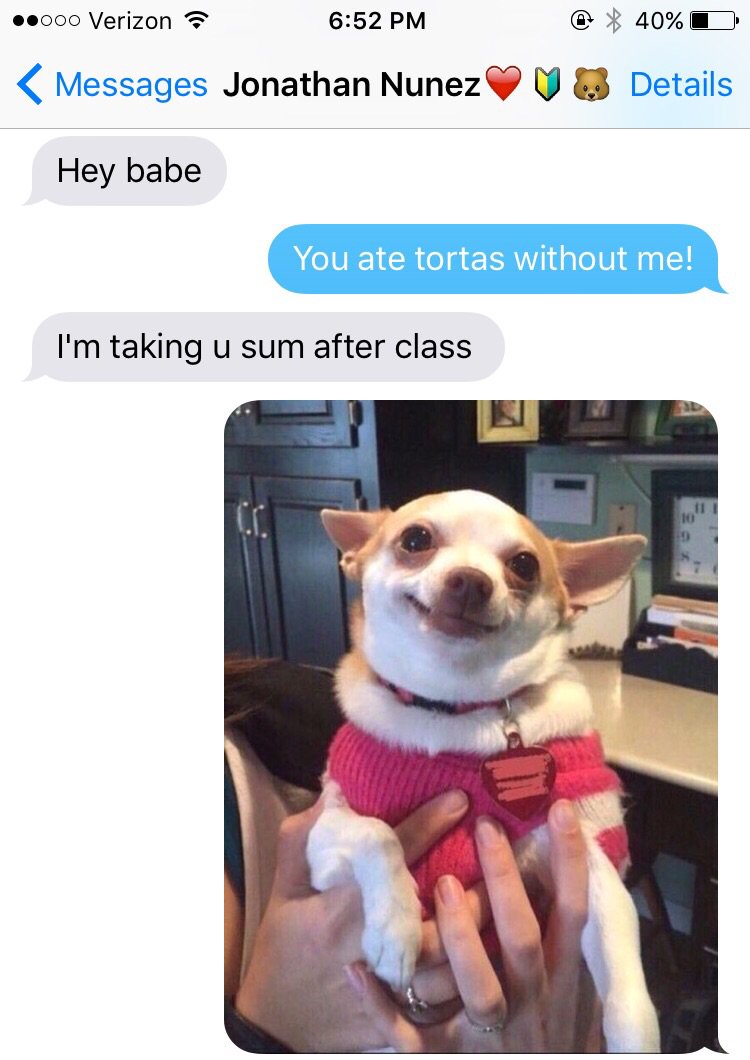 _gisselleeeee's tweet photo. Literally how our relationship works lmao https://t.co/o8LIJUXb8G