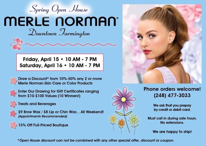MerleNormanMI's tweet photo. Spring Open House 4/15-4/16 from 10-7 Contests, Discounts (GG's Boutique 15% off)
Wax Specials - $9/brow-$8/lip/chin https://t.co/9wQdzAFX7G