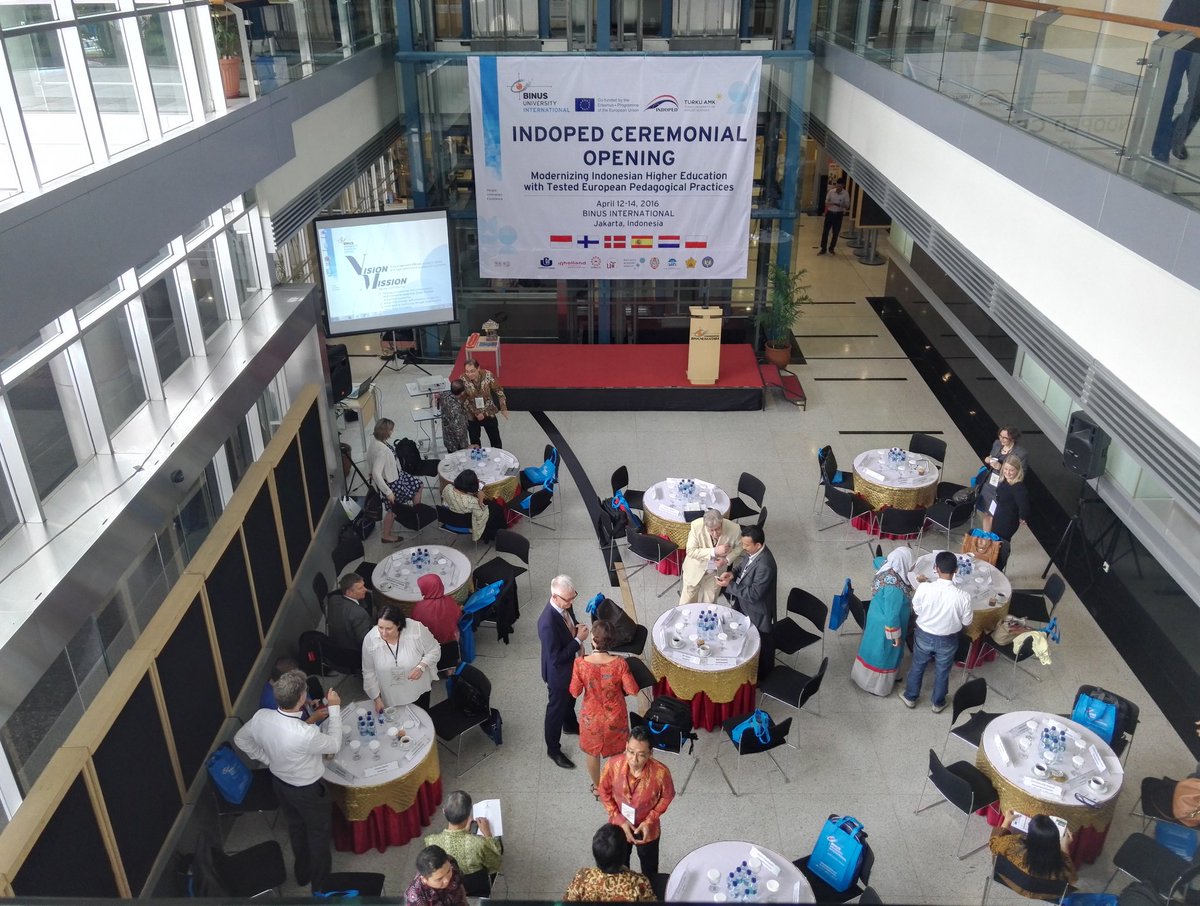IndopedProject's tweet photo. #Indoped ceremonial opening about to start at @BINUSINTL https://t.co/OV06QnmF4x